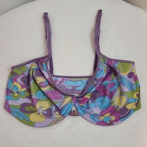 VTG Victoria's Secret Silky Sheer Nylon Front Close Unlined Underwire Bra 38D